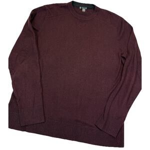 Smartwool Sweater Men’s M Merino Wool Crew Neck Outdoor Layer Burgundy Maroon